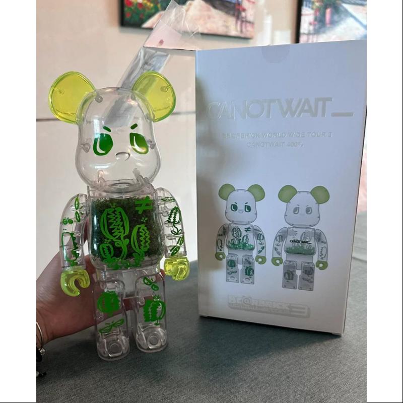 Limited Edition Bearbrick CANOTWAIT_ 400% Be@rbrick Collectible Figure 2024 - Perfect for Home Display, Office Decor & Gift for Anime Fans