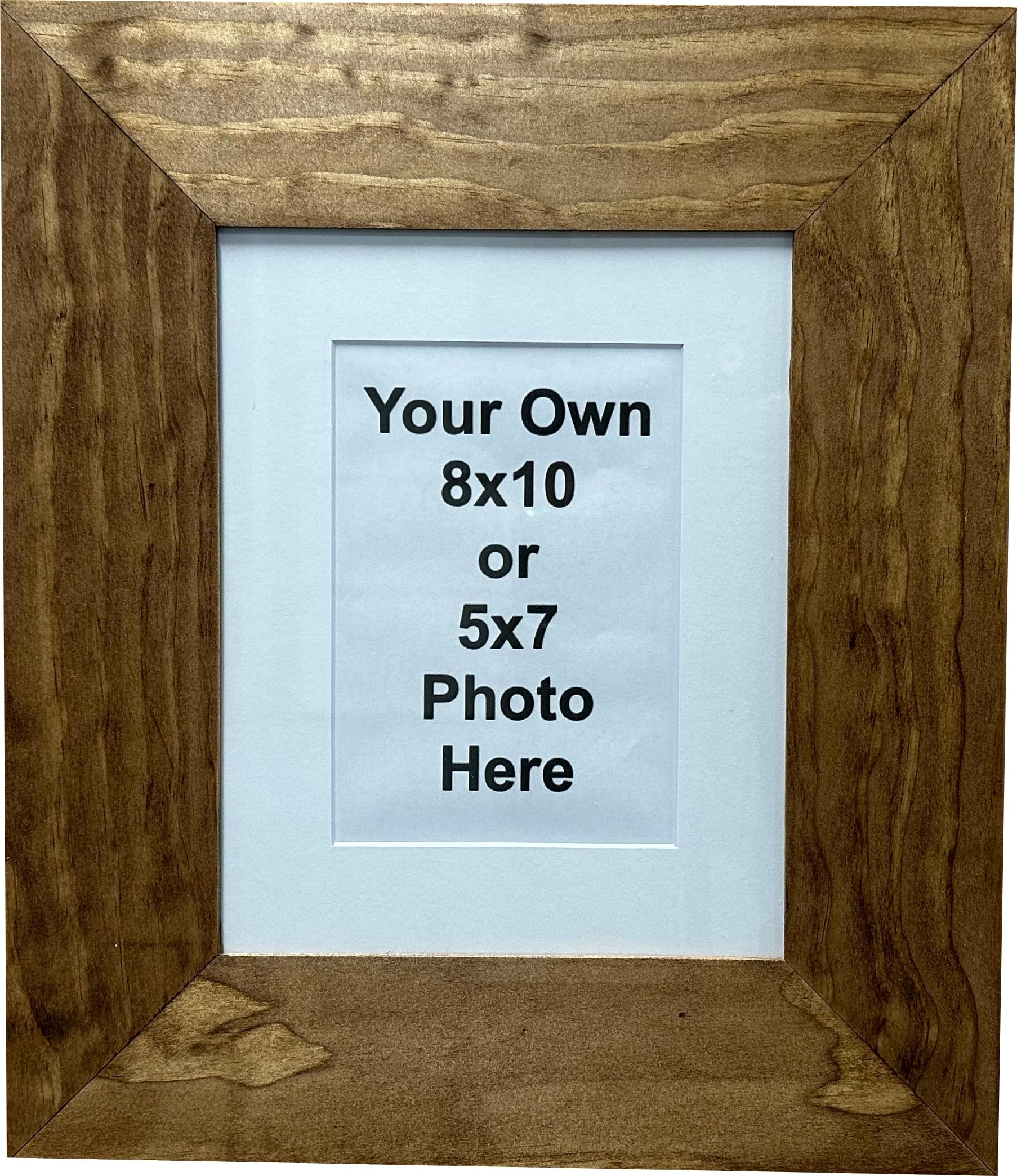 Hidden Gun Storage Cabinet Picture Frame - 8x10 or 5x7 Wall Decor by Bellewood Designs (Early American) | Concealed Firearm Safe for Home, Office & Bedroom Security