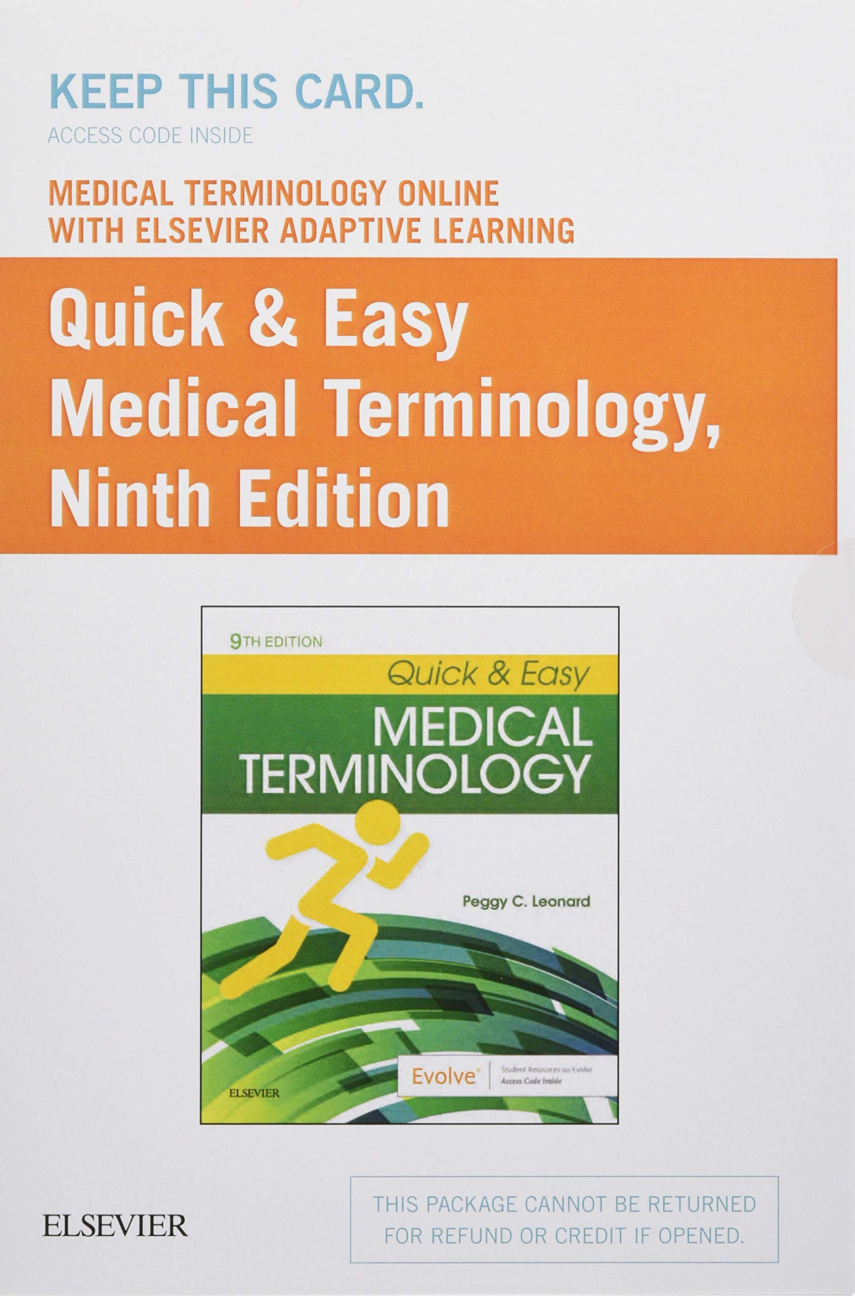 Medical Terminology Online Course with Elsevier Adaptive Learning - Quick & Easy Medical Terminology Textbook & Access Code Package for Students, Nurses, and Healthcare Professionals