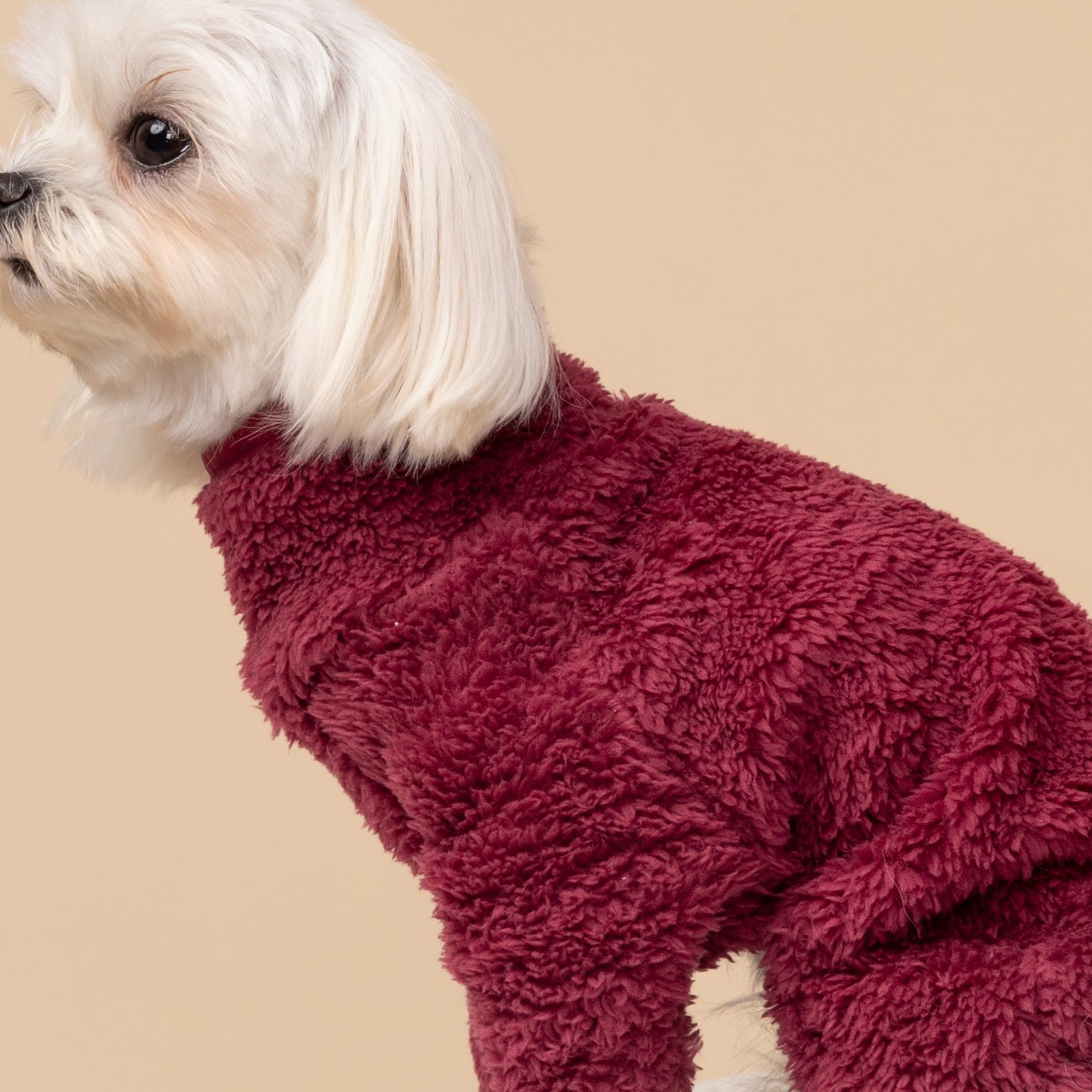 Fitwarm Fleece Dog Christmas Pajamas - Cozy Winter Onesie for Small Dogs | Holiday Pet Apparel