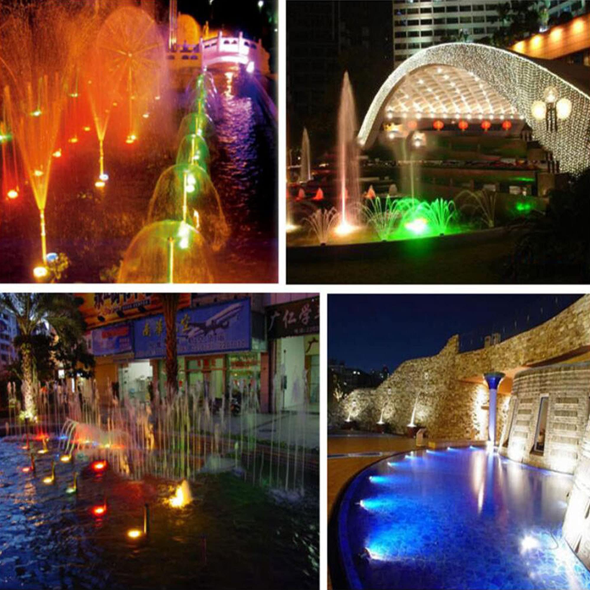 10W RGB LED Spotlight for Yard - Waterproof Outdoor Landscape Lighting with Remote Control & Dimmable Colors, US Plug (DC/AC 12V) - Perfect for Garden, Pool, Patio, and Pathway Illumination