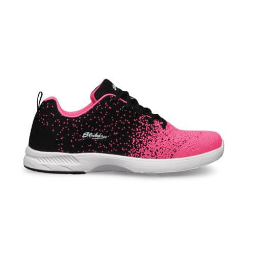 KR Strikeforce Flair Black/Pink Women's Bowling Shoes - Lightweight & Comfortable for League Play & Tournament Bowling