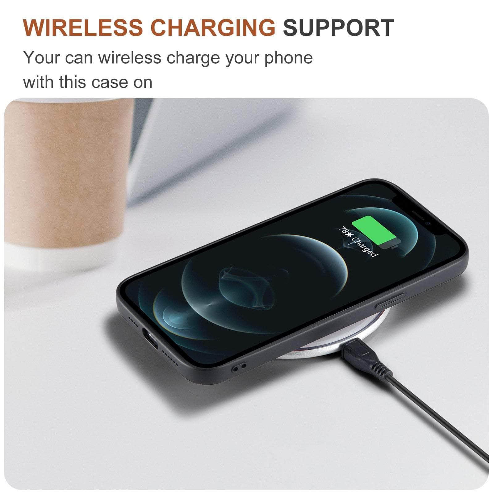 Premium Magnetic Detachable Leather Case for iPhone 13 Pro - Slim Protective Cover with Strong Grip for Work, Travel & Everyday Use