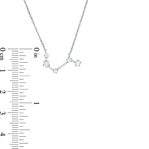 14K & 18K Solid Gold Zodiac Necklaces with Moissanite - Constellation Pendant Necklace for Women | Perfect Anniversary & Birthday Jewelry Gift | 18