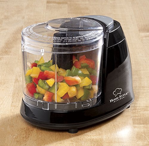 Home-Style KitchenTM Electric Mini Food Chopper - Compact Kitchen Appliance for Chopping Vegetables, Nuts & Herbs - Perfect for Meal Prep, Baby Food & Small Batch Cooking