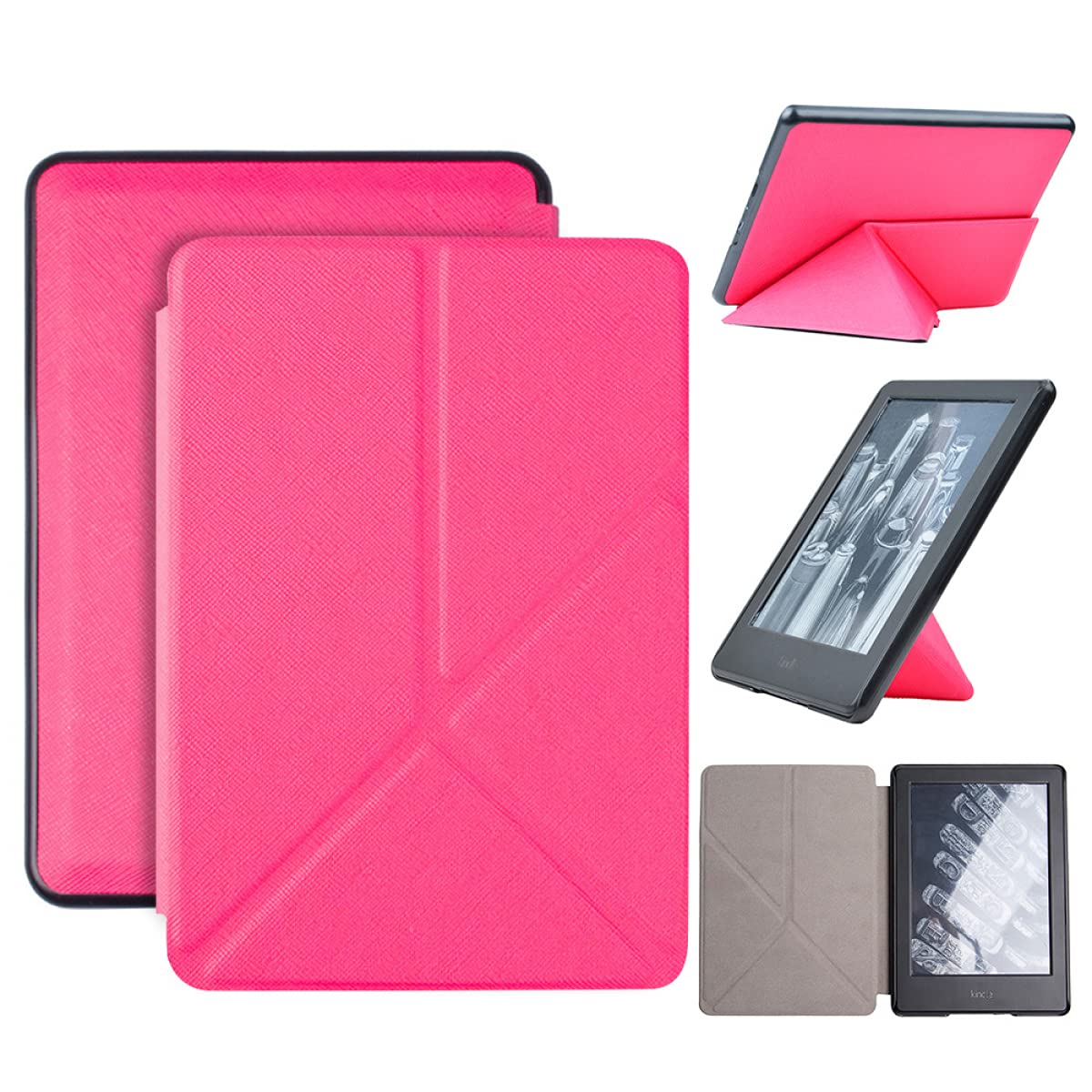 Premium Origami Stand Case for Kindle 10th Generation (2019 Release) - Auto Wake/Sleep Slim Shell Cover - Perfect for Reading, Traveling, and Hands-Free Viewing