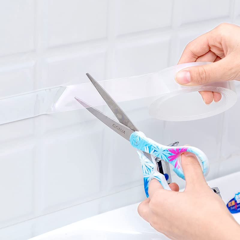 Double Sided Heavy Duty Mounting Tape - Strong Reusable Adhesive Strips for Walls, Posters & Carpets | Removable Transparent Gel Tape for Home, Office & DIY Projects | Perfect for Hanging Photos, Securing Rugs & Organizing Household Items