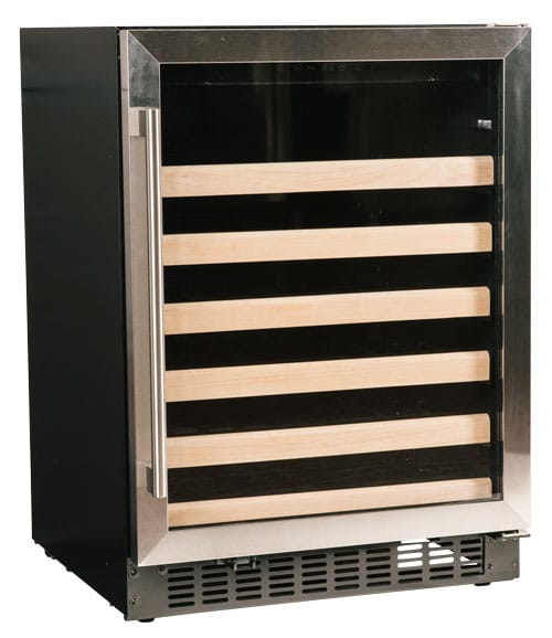 Azure Home Products A124WCS 24-Bottle Wine Cooler with Stainless Steel Door - Perfect for Home Bars, Wine Cellars, and Entertaining Guests