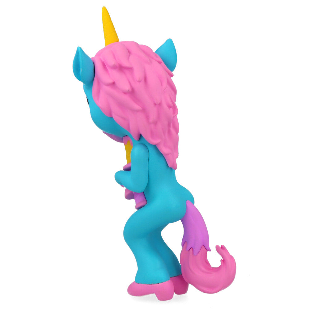 Ron English Forlorn Unicorn Blue Vinyl Art Toy - Collectible Pop Surrealism Figure for Home Decor & Art Display