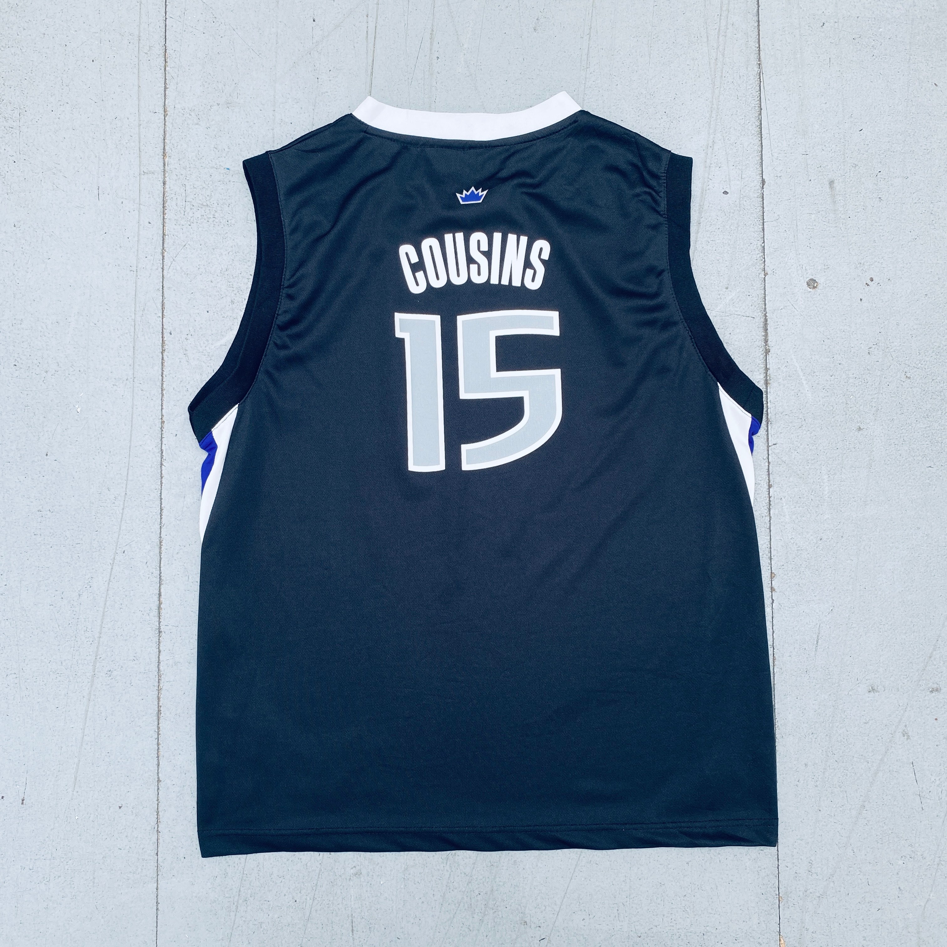 DeMarcus Cousins Sacramento Kings 2011/12 Black Adidas Jersey Size S - NBA Basketball Fan Gear for Games & Collectibles