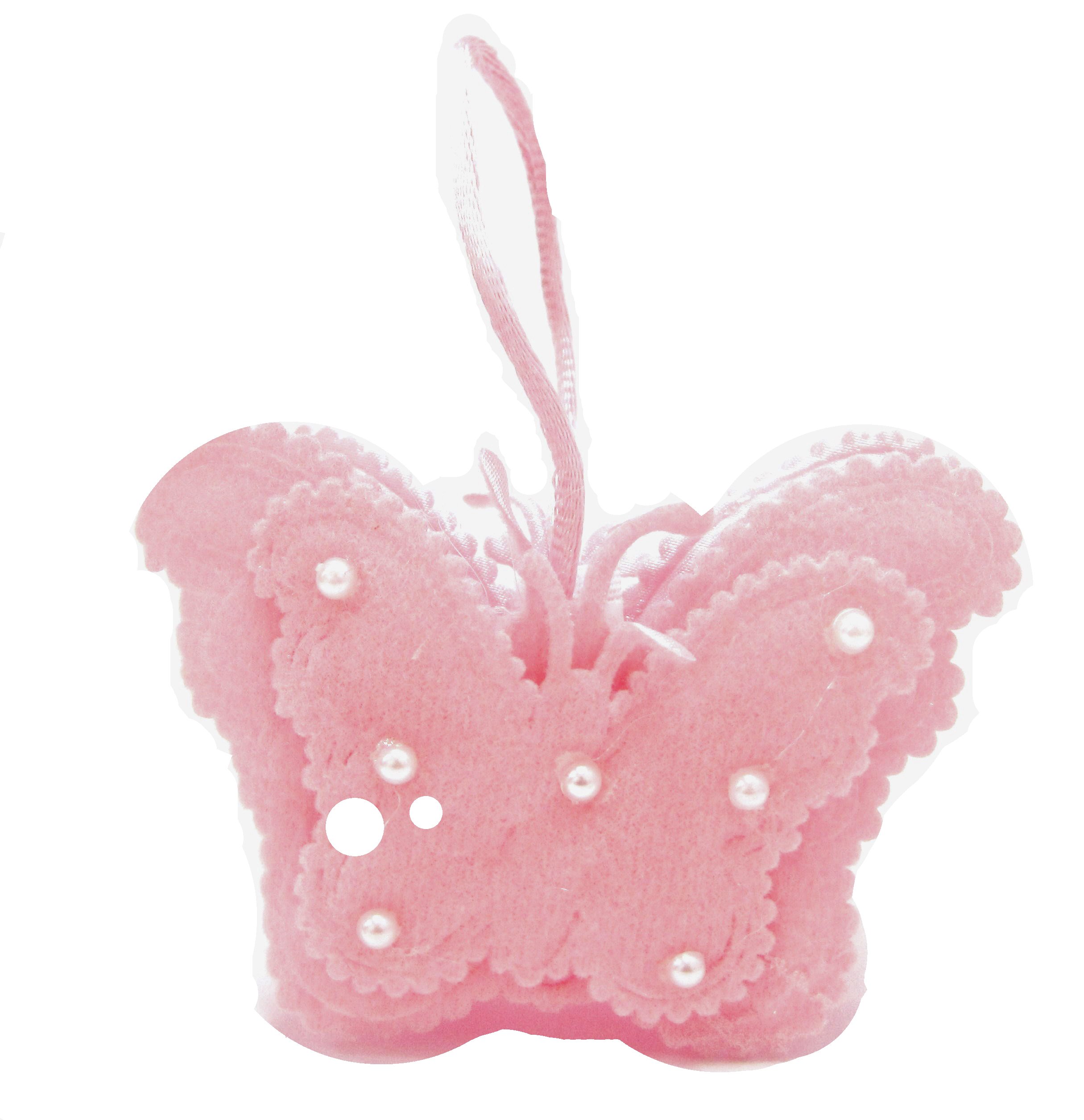 Linpeng Elegant Pink Butterfly Organza Pouch - Small Gift Bags for Jewelry, Cosmetics & Party Favors - Perfect for Weddings, Birthdays & Special Occasions
