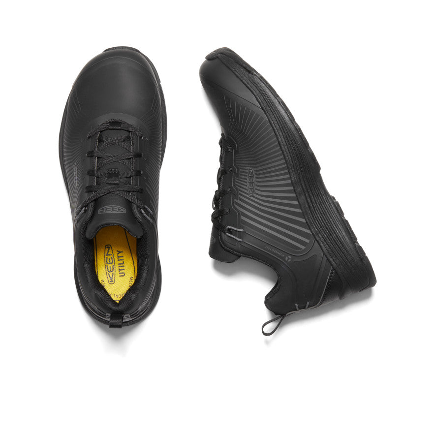 Sparta XT Men's Safety Work Boots with Aluminum Toe - Black/Black for Construction, Warehouse & Industrial Work