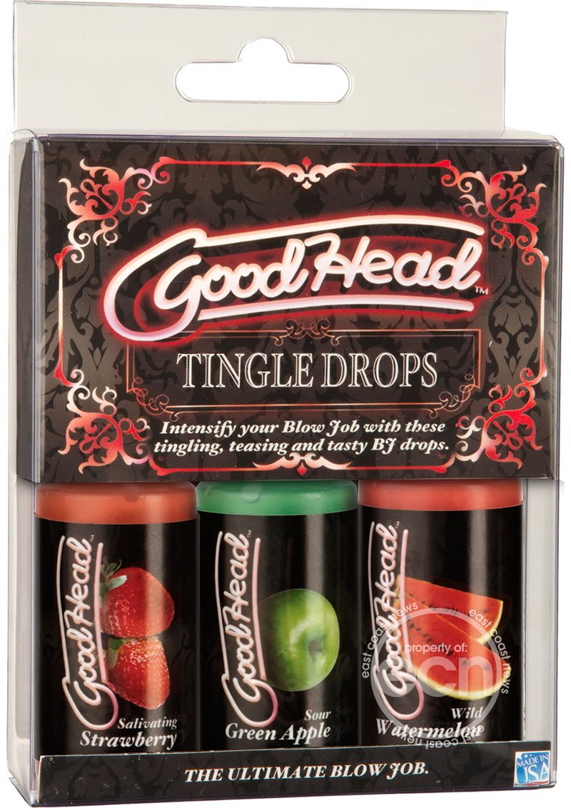 Doc Johnson Goodhead Tingle Drops - Warming & Cooling Sensation Liquid for Oral Pleasure - Couples Intimacy Enhancer - Perfect for Romantic Nights & Spicing Up Relationships