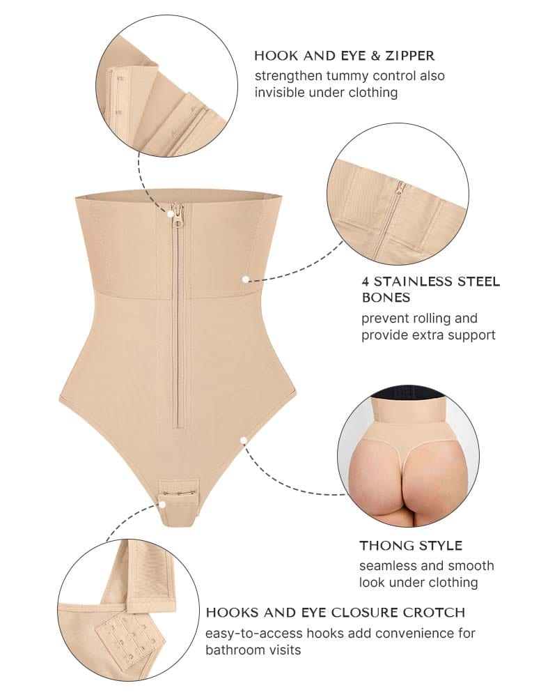 AirSlim® Boned Sculpt High Waist Shorts for Women - Tummy Control Shapewear - Perfect for Workout, Yoga & Everyday Wear