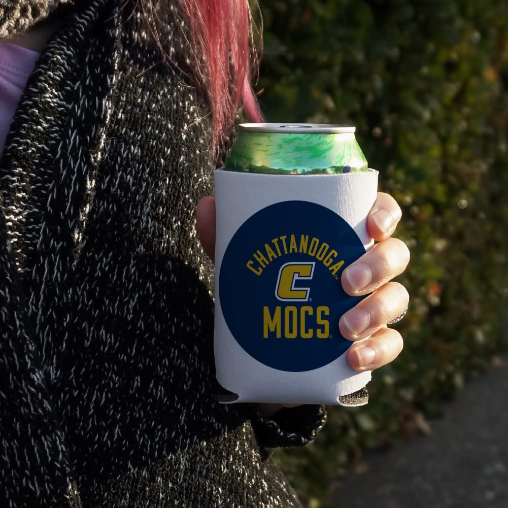 University of Tennessee at Chattanooga Mocs Insulated Can Cooler - Collapsible Drink Sleeve & Beverage Holder for Beer, Soda & Energy Drinks - Perfect for Tailgates, Camping & Outdoor Events