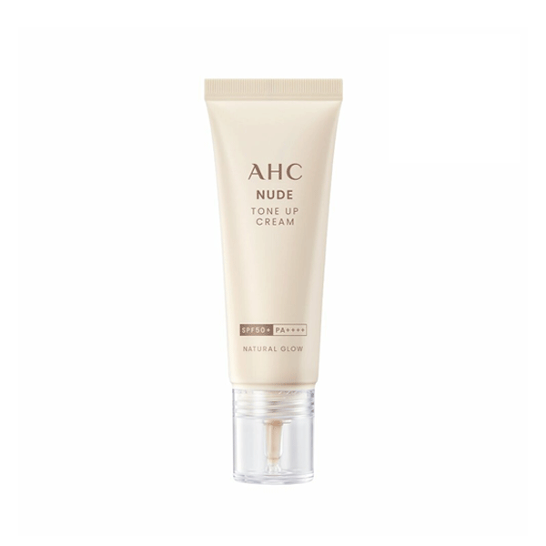 AHC Nude Tone Up Cream SPF 50+ PA++++ 40ml - Brightening & Sun Protection for Daily Use | Perfect for Oily, Dry & Combination Skin | Lightweight Moisturizer with UV Defense for Face & Neck