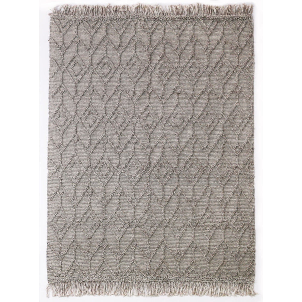 Bohemian Hand Woven Wool Blend Area Rug 5'3