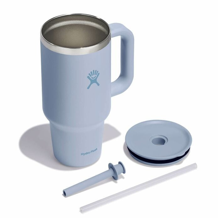 32 oz Insulated Travel Tumbler with Lid - Stainless Steel Vacuum Flask for Hot & Cold Drinks - Perfect for Commuting, Hiking, and Outdoor Adventures