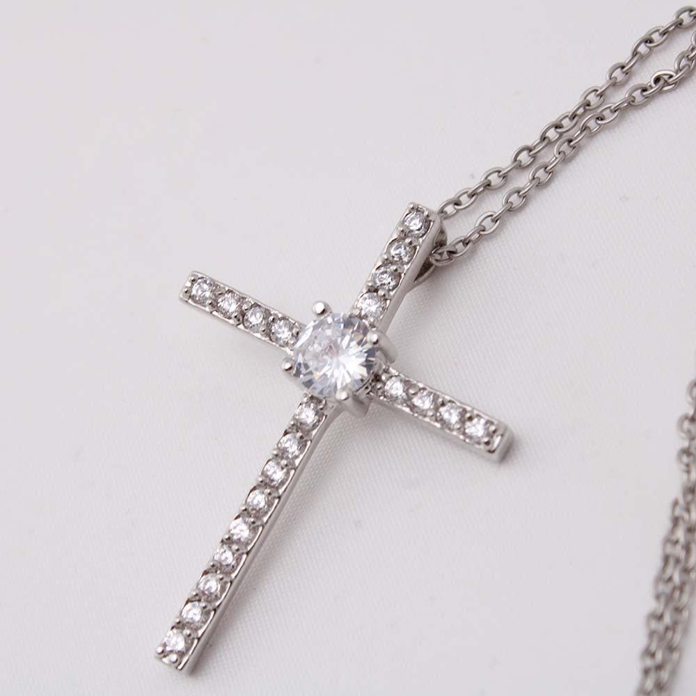 Jireh You Are Enough Cross Necklace for Girls - Baptism & Confirmation Gifts for Teenage Girls - Catholic & Christian Jewelry - Perfect for Church, Weddings & Daily Wear