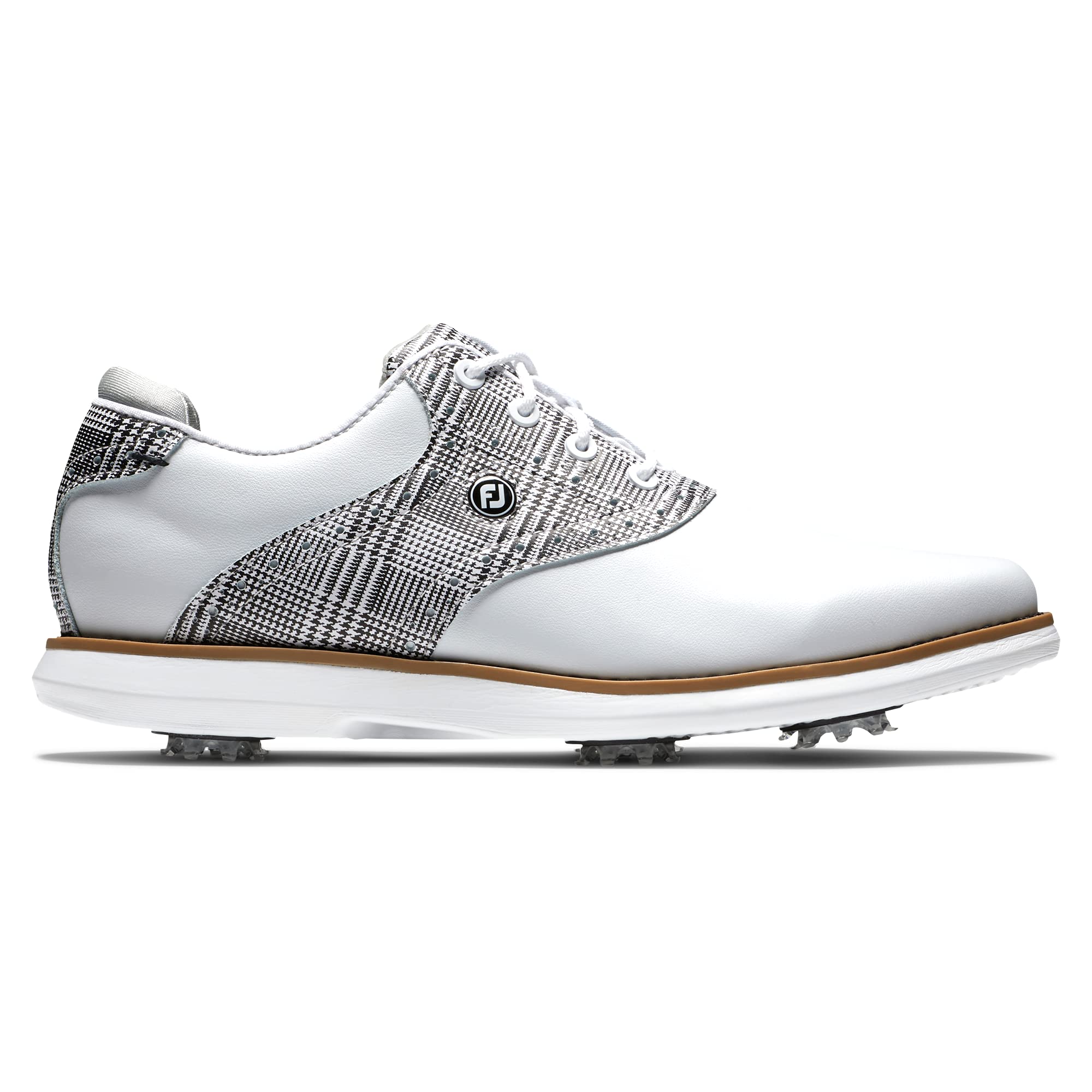 FootJoy Women's Traditions Golf Shoes - Comfortable & Waterproof Spiked Golf Shoes for Women - Perfect for Golf Course & Outdoor Sports