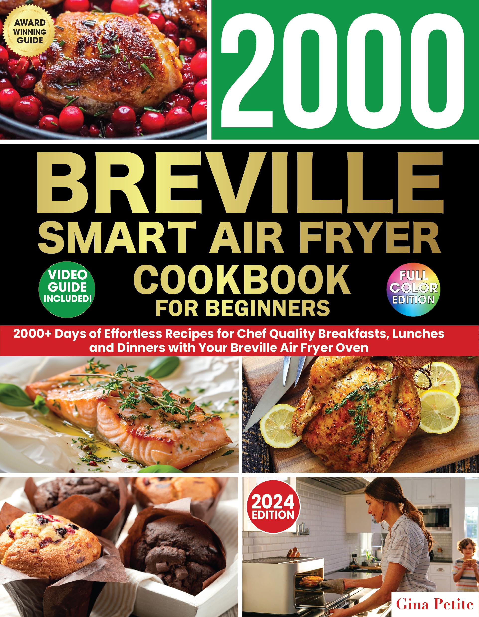 Breville Smart Air Fryer Cookbook for Beginners: 2000+ Easy Recipes for Chef-Quality Meals – Breakfast, Lunch & Dinner Ideas | Perfect for Quick Meals & Healthy Cooking