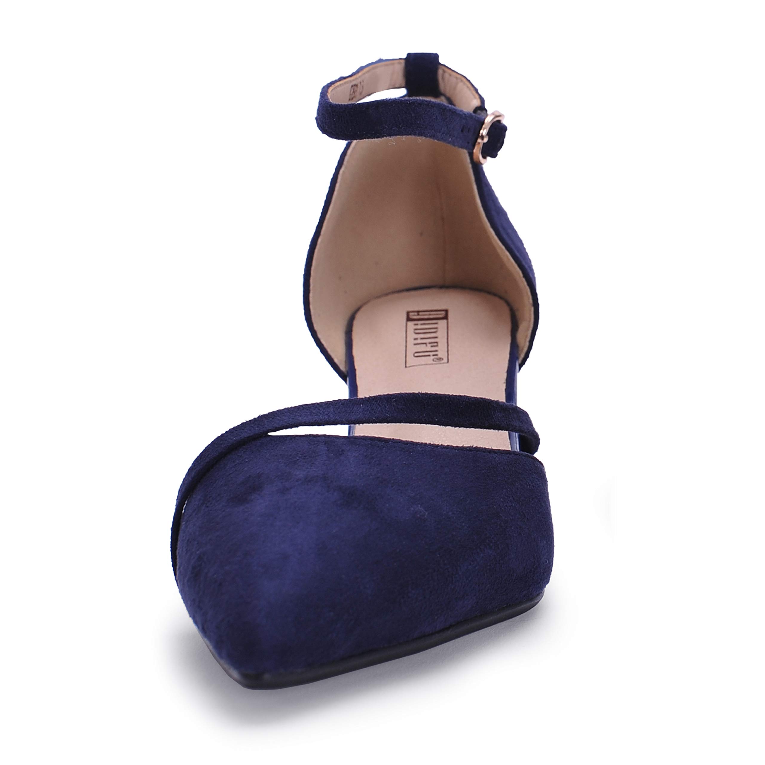 IDIFU Women's IN2 Maxine Low Kitten Heels - Elegant Closed Toe Dress Pumps for Wedding, Evening & Formal Occasions - Perfect for Brides, Prom & Special Events