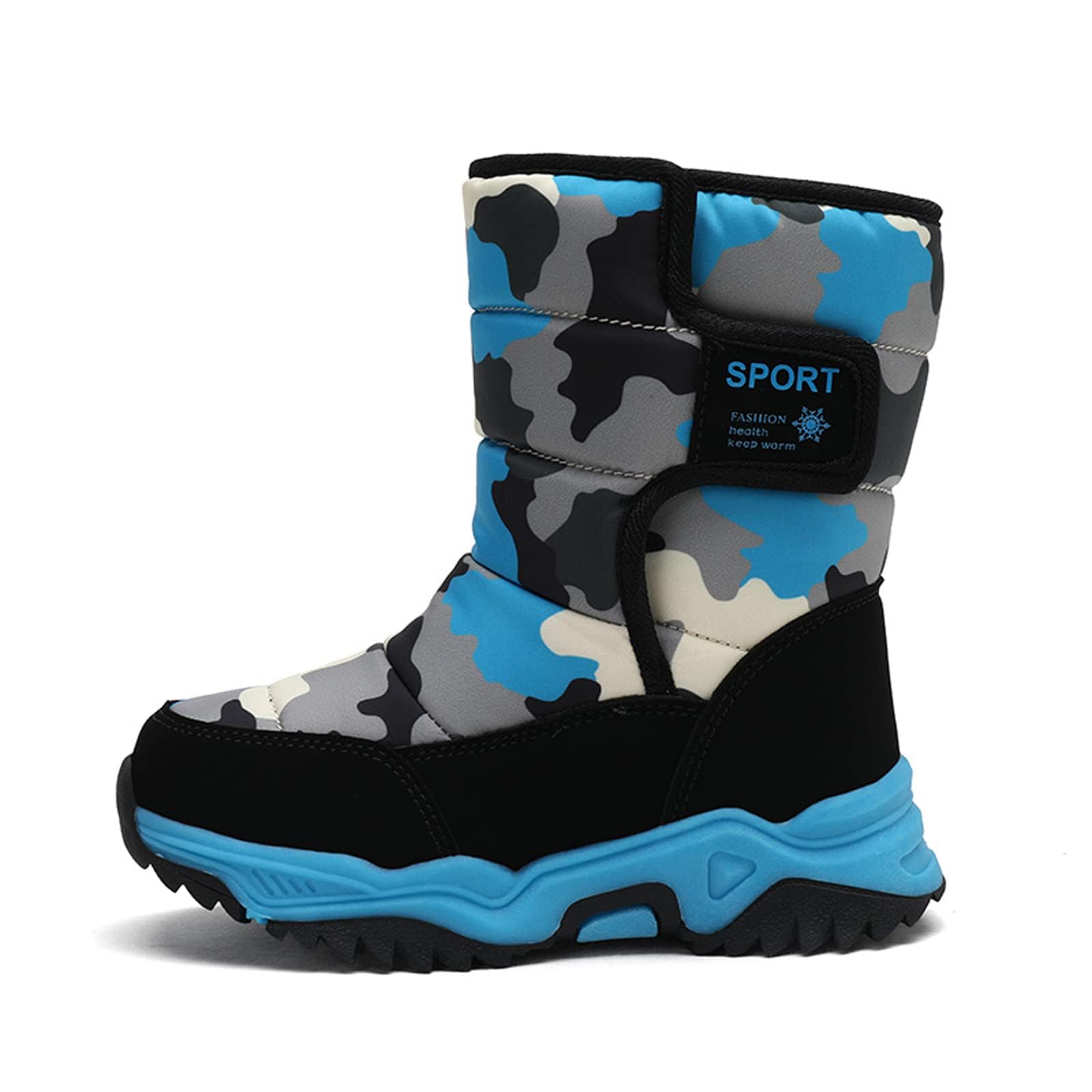 Kids Winter Snow Boots for Girls & Boys - Waterproof High-Top Warm Boots with Fur Lining - Cozy Outdoor Winter Shoes for Snow Play, Hiking & Cold Weather Activities