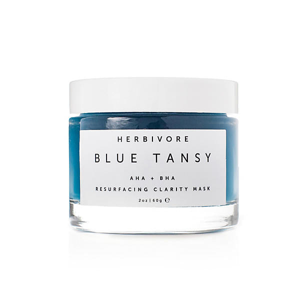 Blue Tansy Resurfacing Mask for Acne & Pores - Organic Face Mask for Glowing Skin - Perfect for Nighttime Skincare Routine & Spa Days