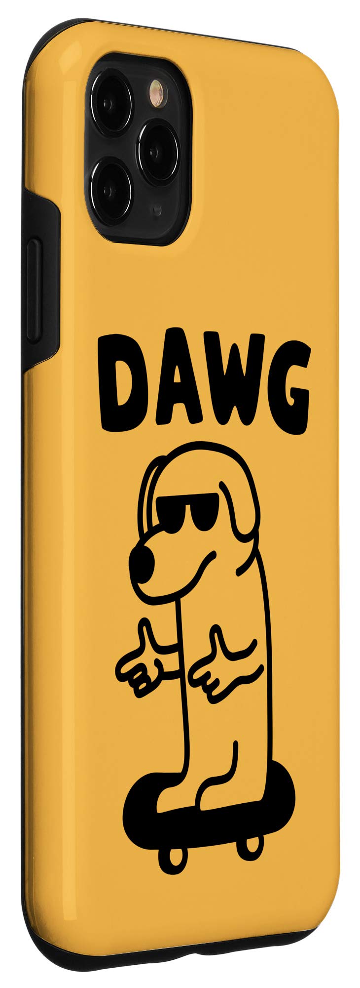 iPhone 11 Pro Max Case with Skateboarding Dog Design - Funny Pun Rad Skater Dawg Phone Cover for Skateboard Lovers & Dog Owners | Perfect for Skate Parks, Street Style & Pet Lovers