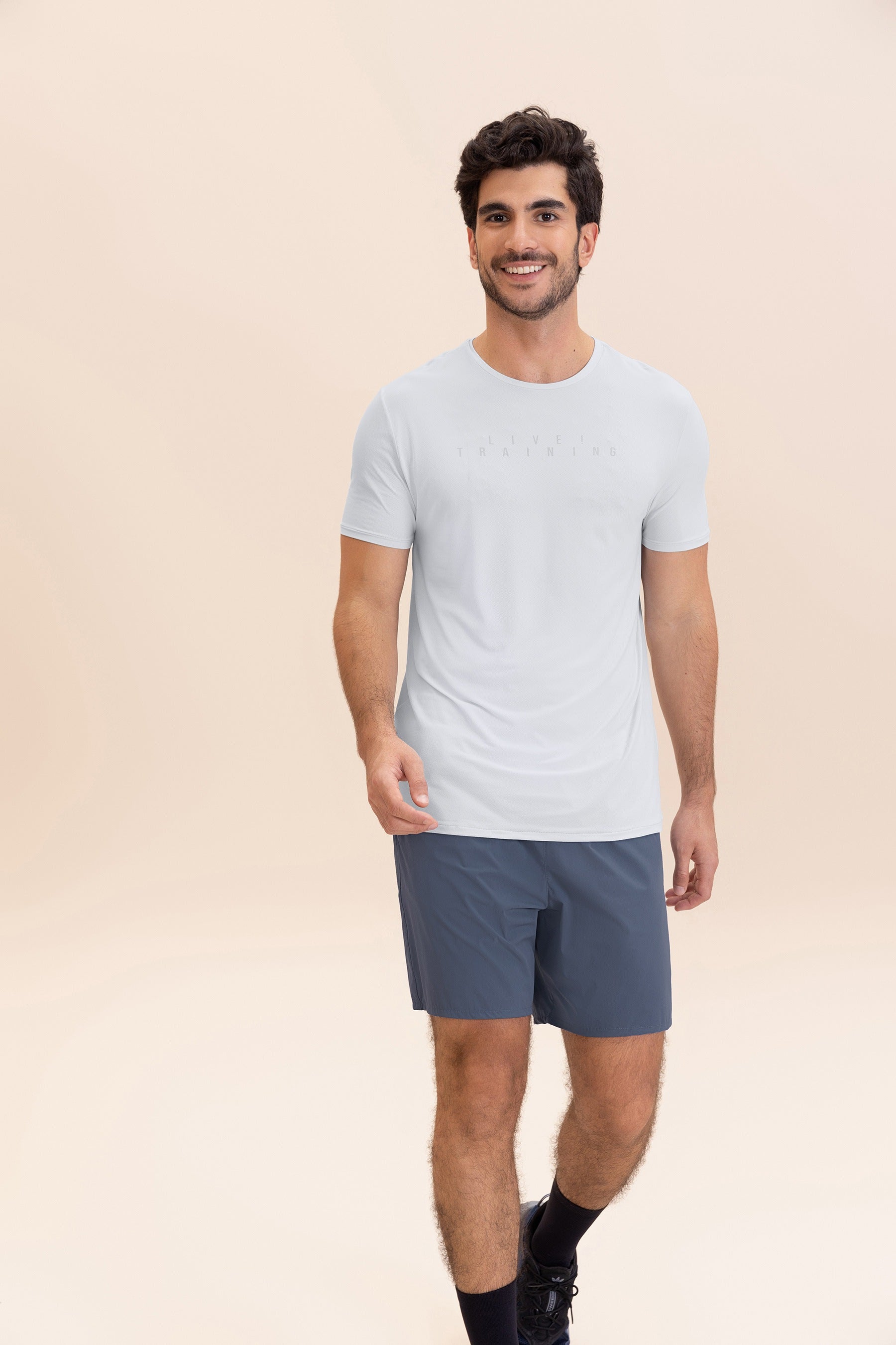 Comfy LIVE! Men's Training T-Shirt - Breathable & Lightweight Workout Tee for Gym, Running & Casual Wear