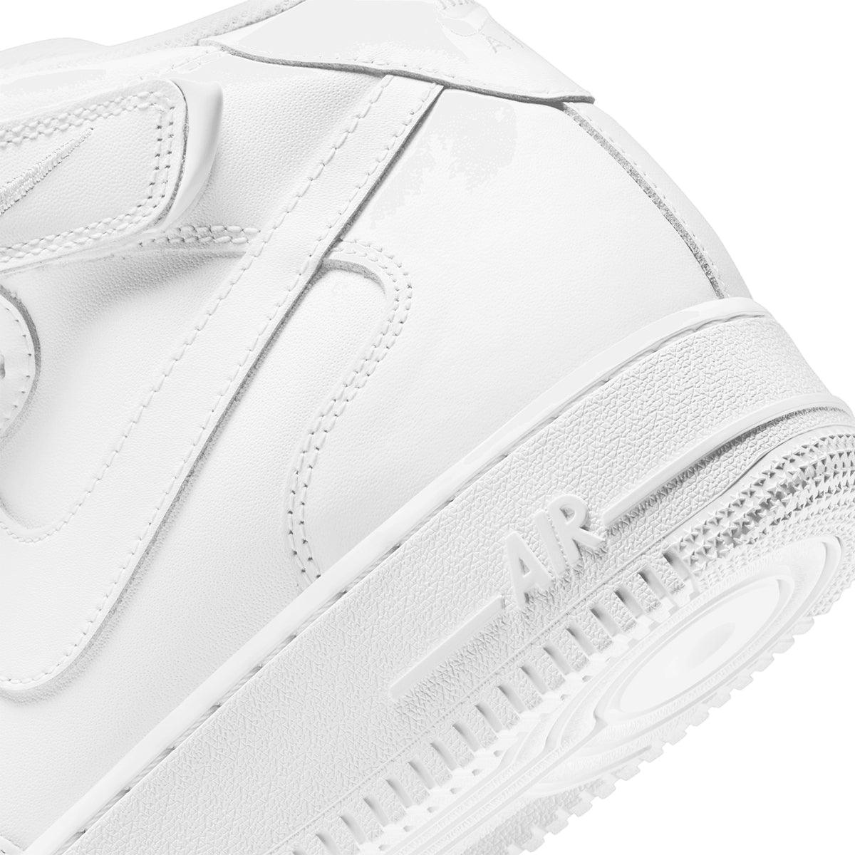 Nike Air Force 1 Mid '07 Sneakers - Triple White Colorway | Men's Basketball Shoes for Casual Wear & Street Style