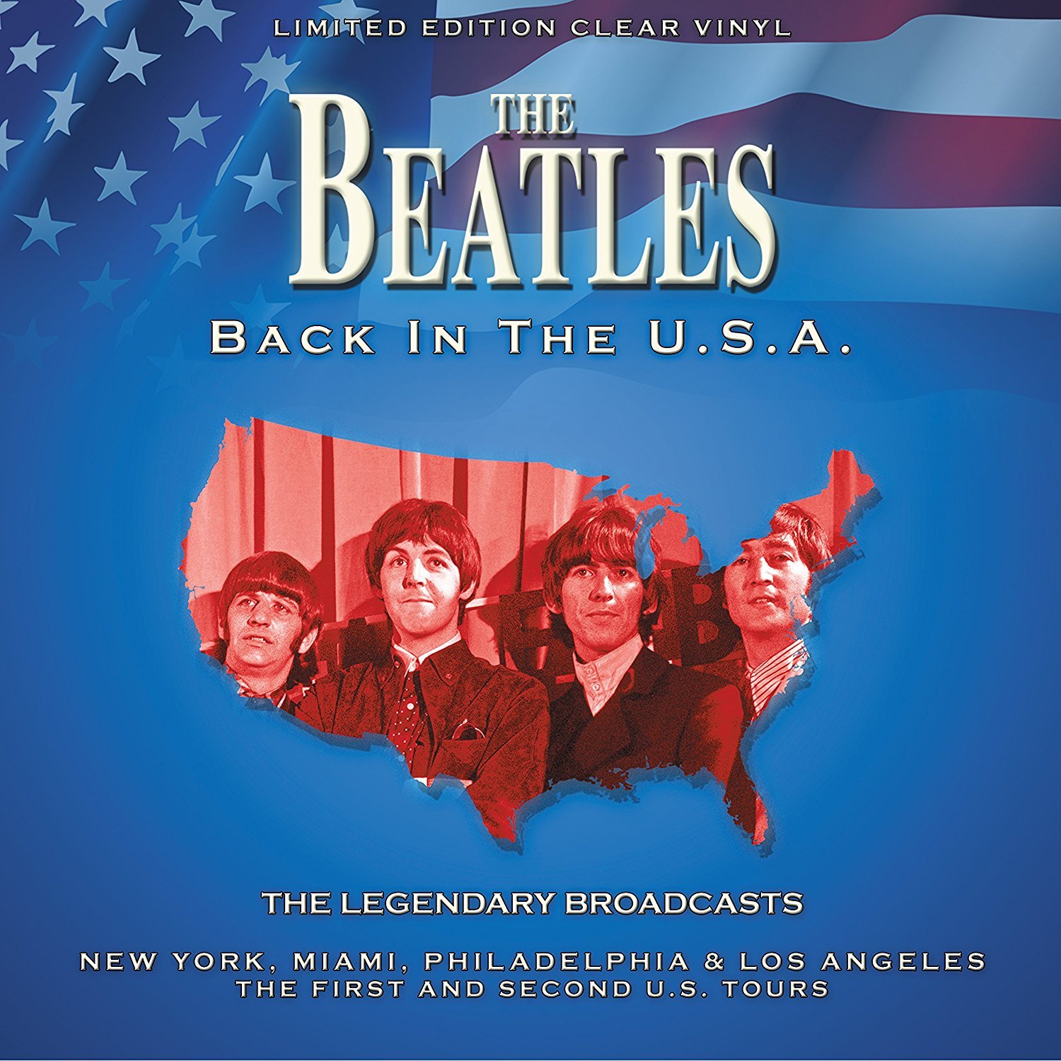 Back In The U.S.A - The Legendary Broadcasts - Clear Vinyl Record | Classic Rock Music Collectible | Perfect for Home Listening & Vintage Music Enthusiasts
