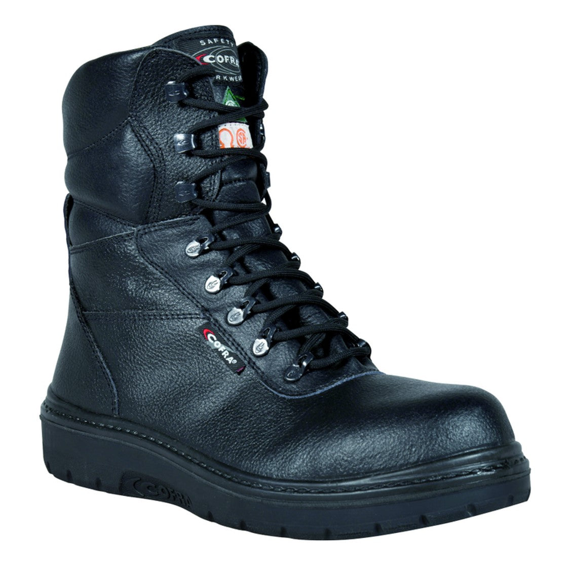 Cofra Asphalt US Road EH PR 8 Composite Toe Work Boots - Durable Safety Shoes for Construction & Road Work