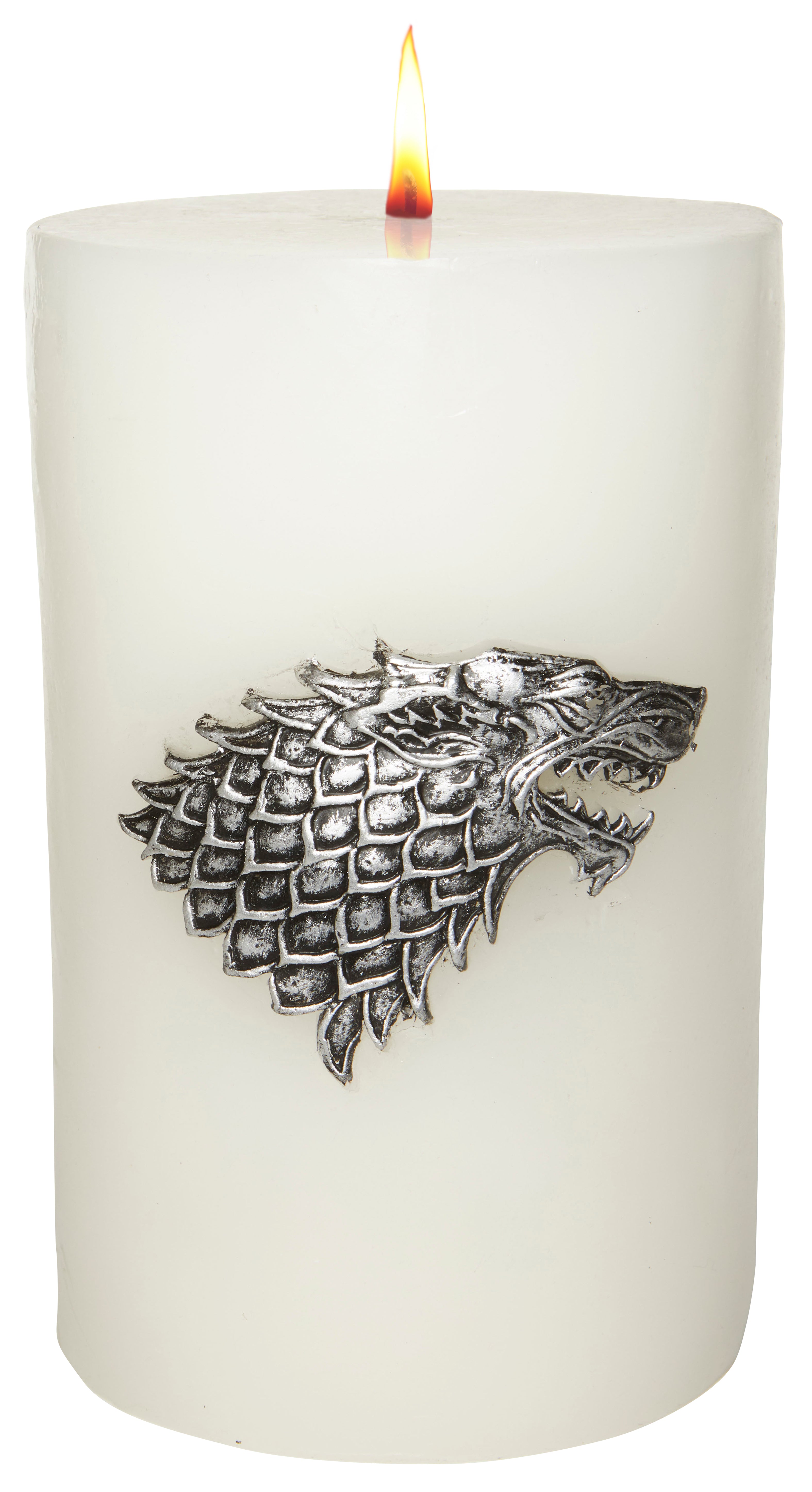 House Stark Sigil Candle - Game of Thrones Inspired Large Sculpted Wax Candle for Home Decor, Gifts & Medieval Themed Parties