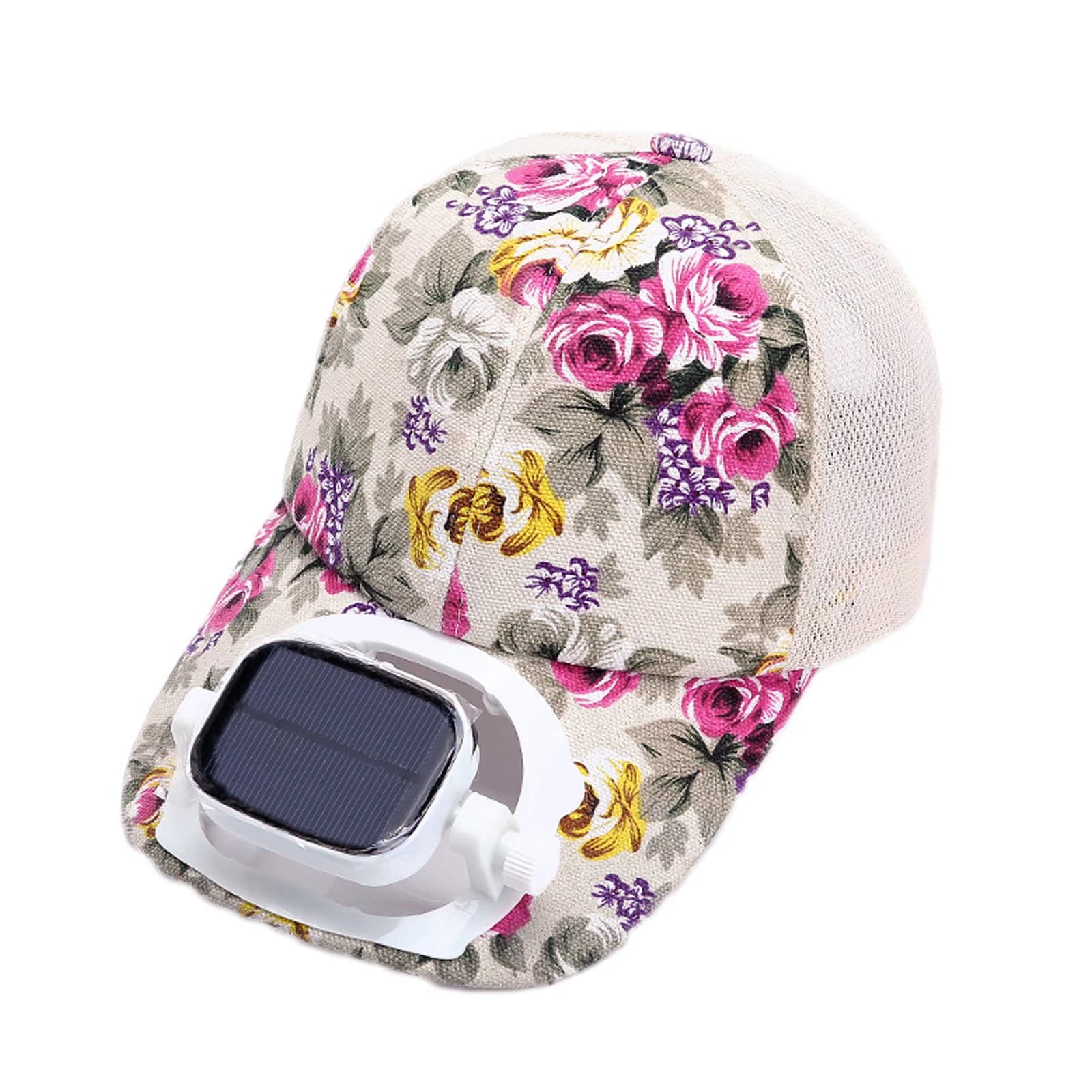 Solar Powered Cooling Fan Hat for Outdoor Sports, Travel & Camping - UV Protection Sun Hat with Built-in Fan for Hiking, Gardening & Beach Activities
