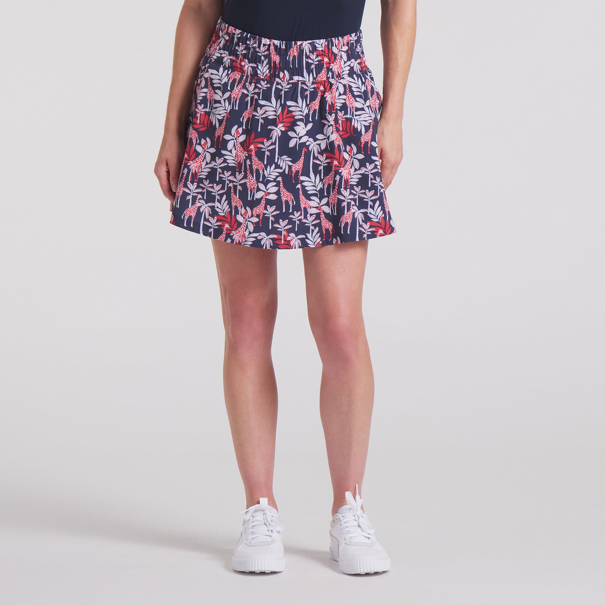 Women's Floral Printed Golf Skirt - Breathable Stretch Golf Skirt for Women - Perfect for Golfing, Tennis & Outdoor Activities