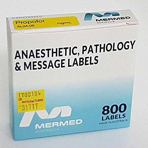 Propofol Anesthetic Syringe Labels - 800 Labels per Roll (1