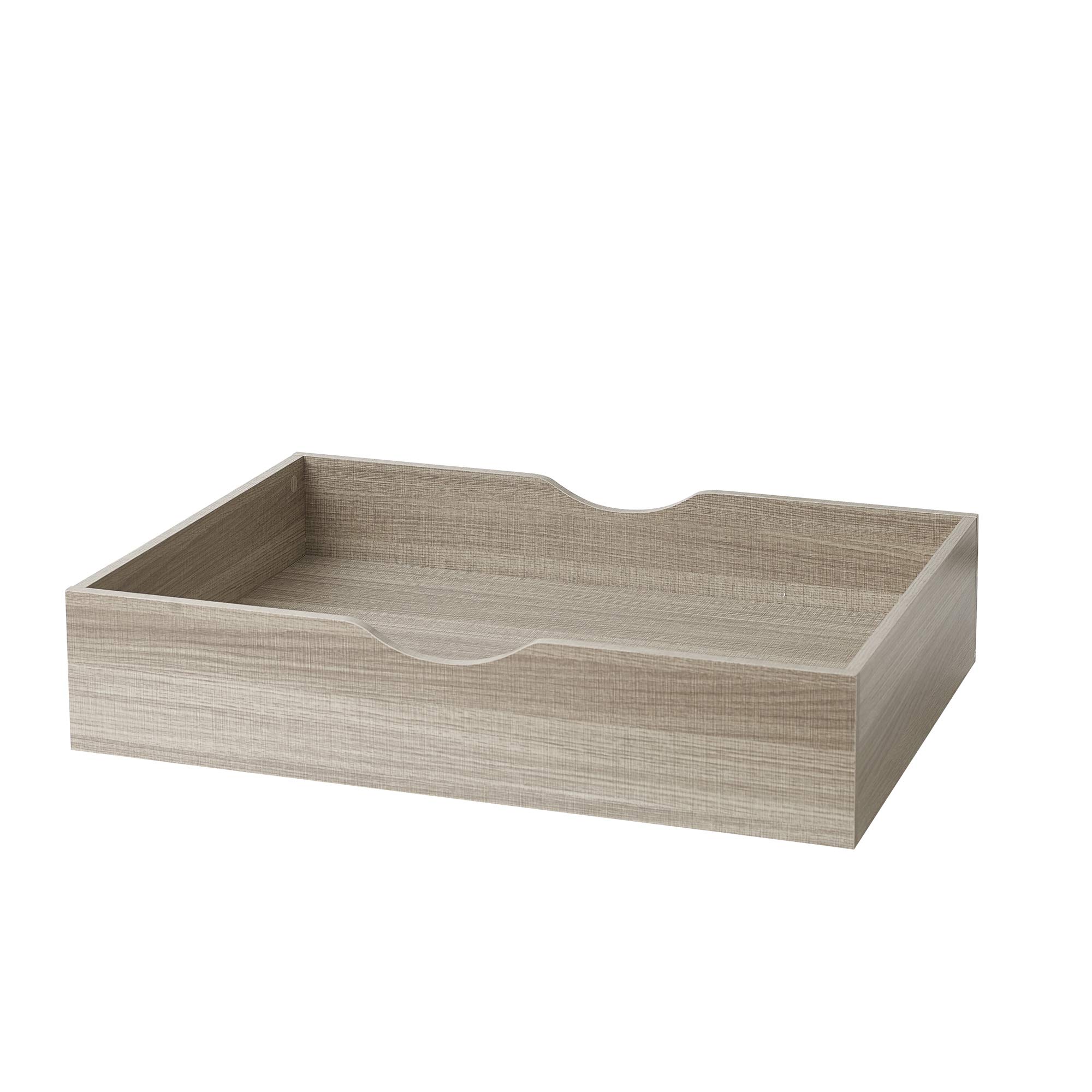 DormCo The Storage MAX - Underbed Wooden Organizer with Wheels - Natural - Perfect for College Dorm, Bedroom Storage & Small Space Organization