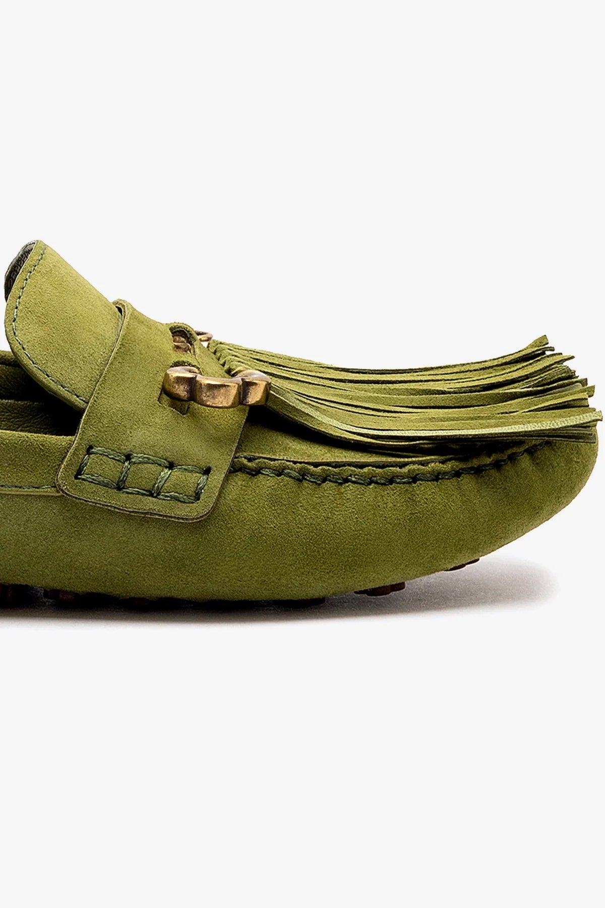 Joy Mocassin Shoes in Seaweed Suede - Comfortable Slip-On Loafers for Women | Perfect for Casual Wear, Office, and Travel