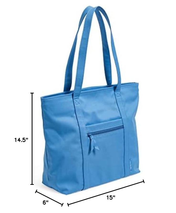 Vera Bradley Women's Cotton Vera Tote Bag - Stylish & Spacious Handbag for Work, Travel & Everyday Use