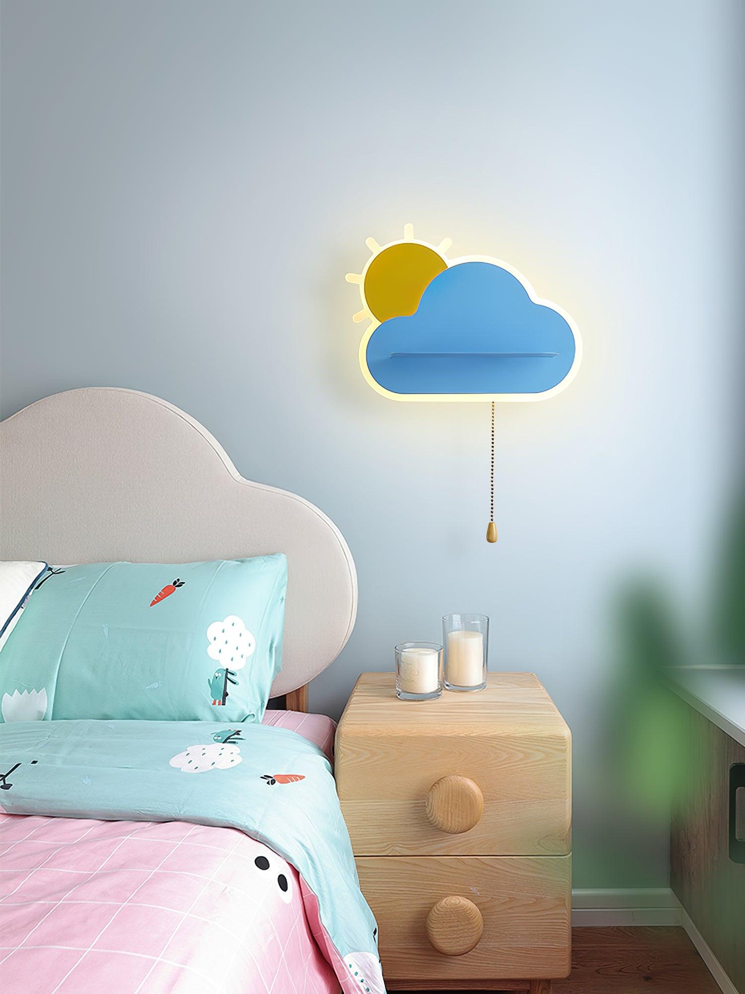 Dreamier Cloud Wall Lamp - Modern LED Night Light for Kids Room, Nursery & Bedroom - Soft Glow Wall Sconce for Relaxing Ambiance & Sleep Aid