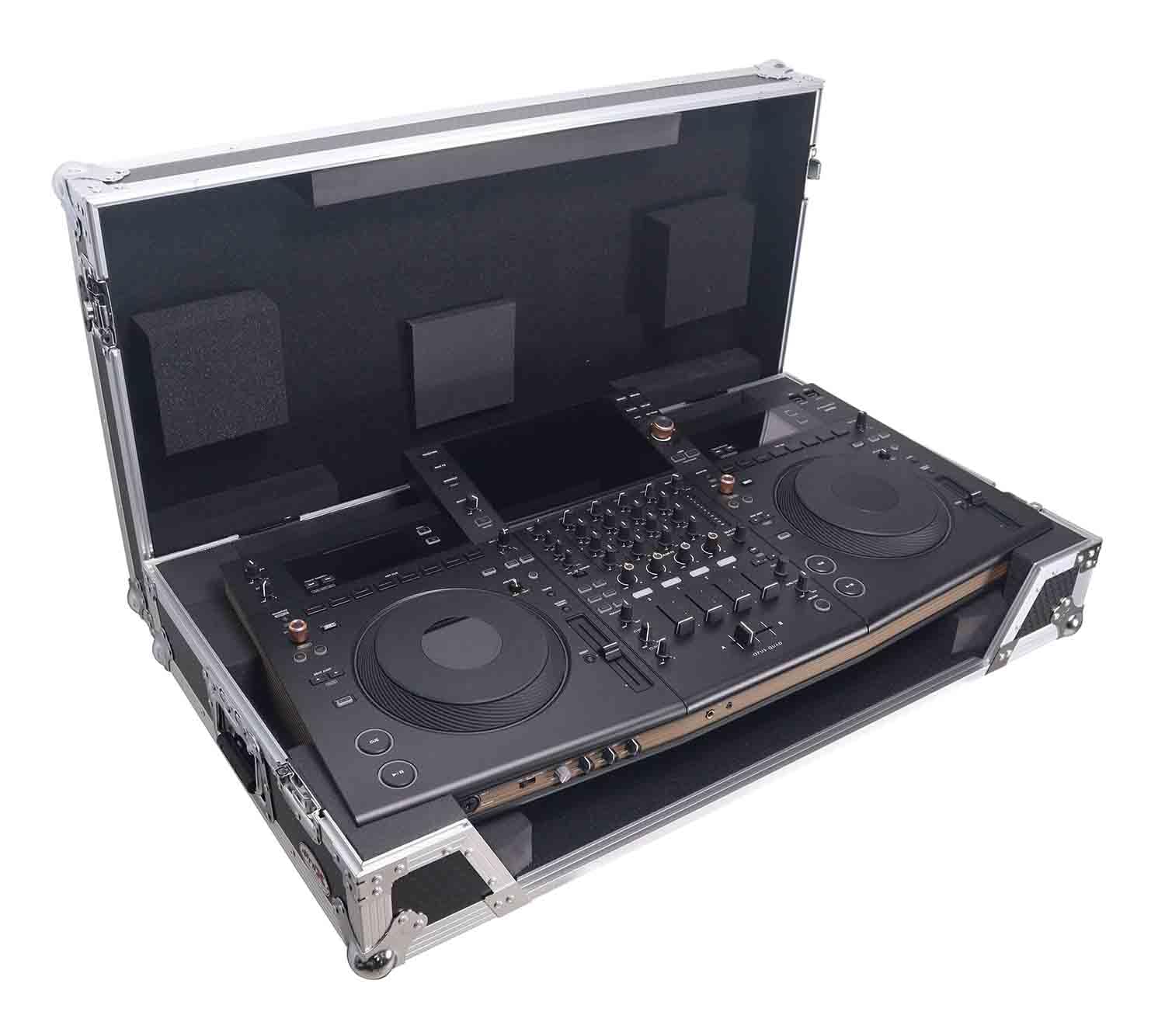 ProX XS-OPUSQUADW ATA Flight Case for Pioneer Opus Quad DJ Controller - Heavy Duty Road Case with 1U Rack Space & Wheels | Perfect for Touring DJs & Mobile Performances