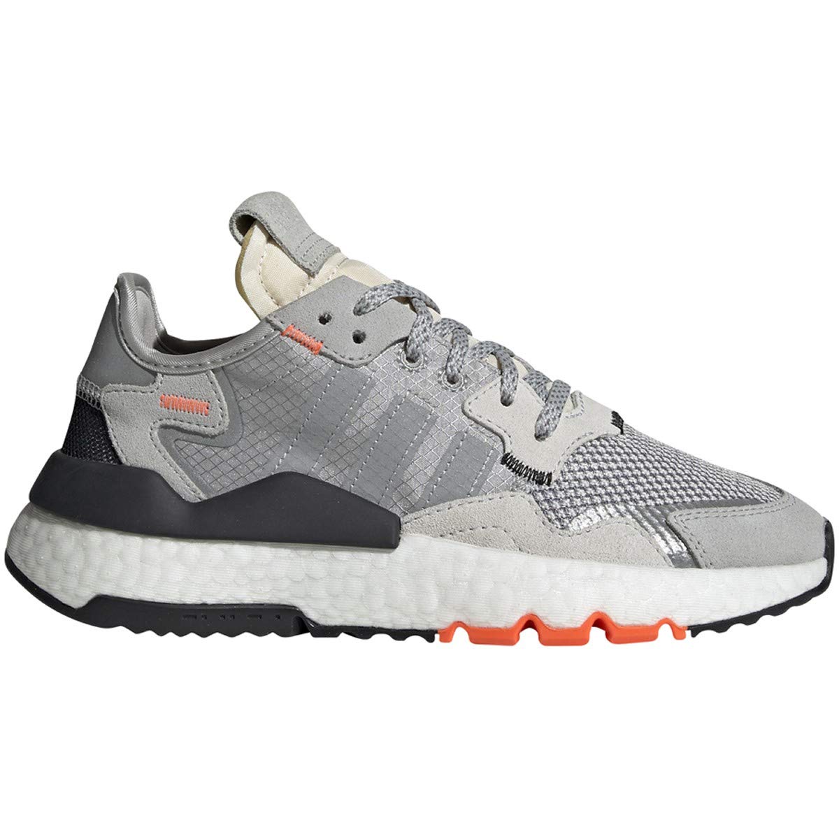 adidas Boys NITE Jogger Running Shoes - Carbon/Black (DB2807) | Lightweight Sneakers for Kids, Comfortable Athletic Shoes for School, Sports & Daily Wear