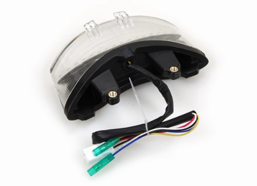 Sequential LED Tail Lights Clear Lens for 2011-2020 Triumph Speed Triple - High Visibility Brake Lights for Night Riding & Enhanced Safety