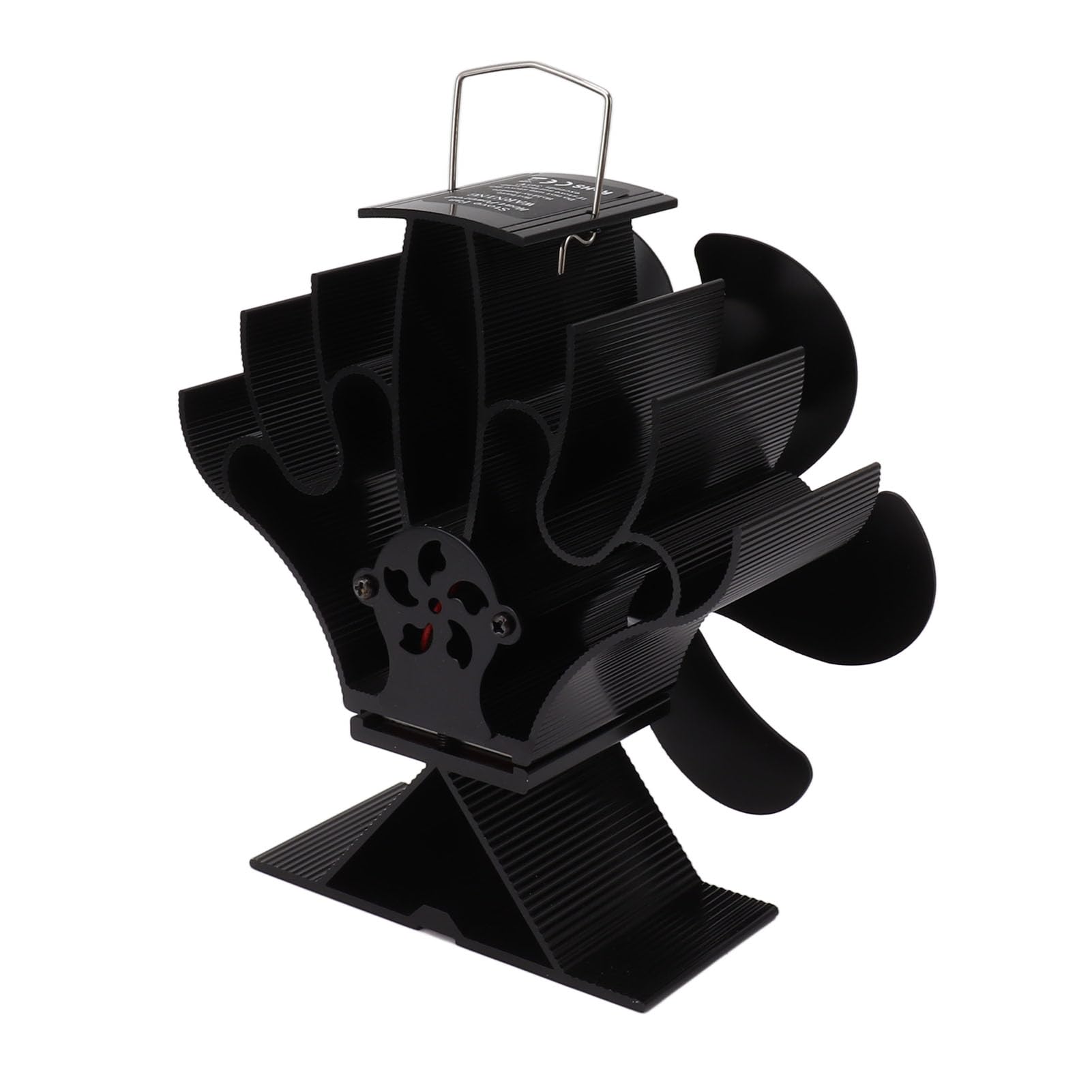 6-Blade Wood Stove Fan - Heat Powered Fireplace Fan for Efficient Home Heating - Perfect for Wood Burning Stoves & Log Cabin Fireplaces (LT419)