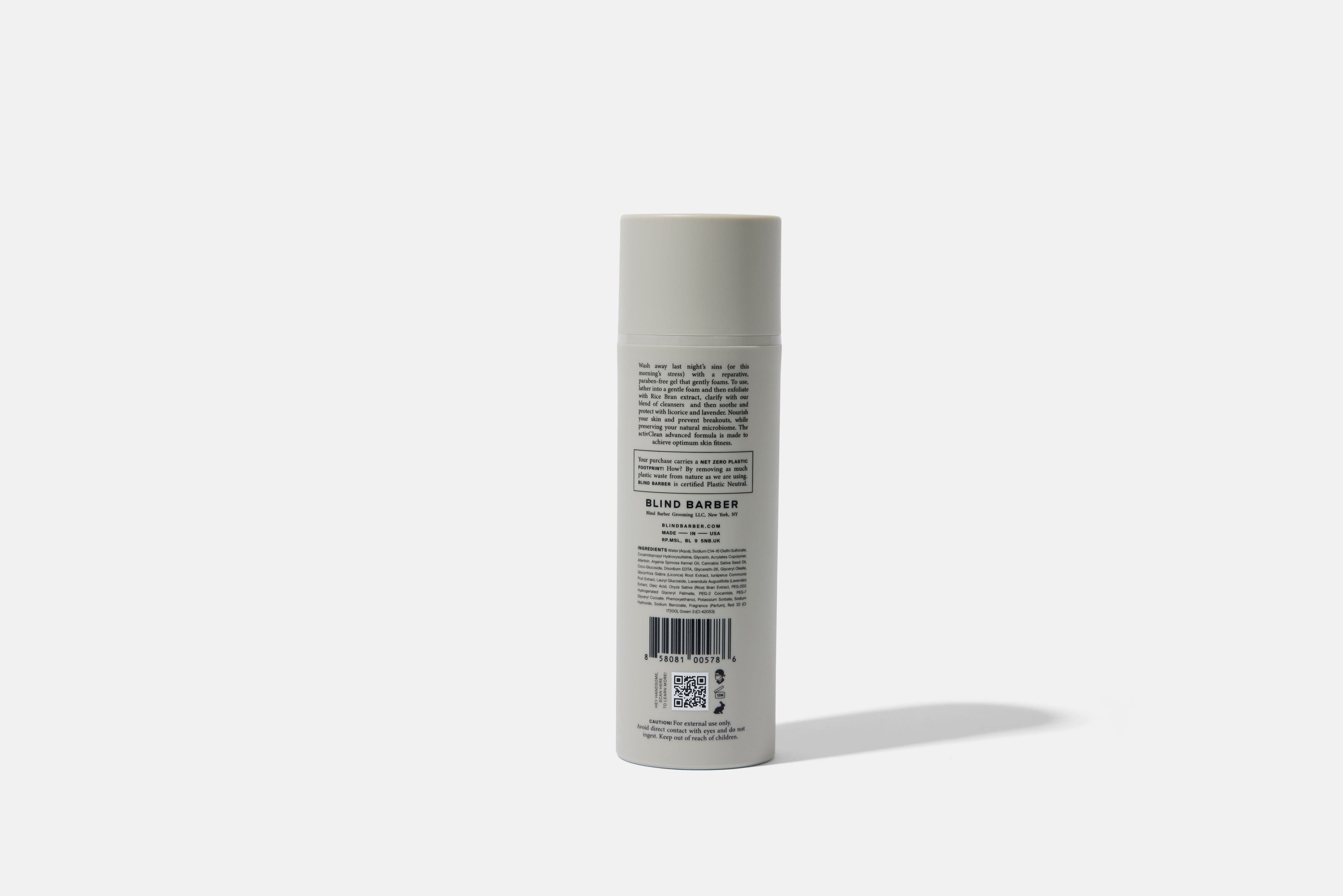 ActivClean Rice Bran Face Cleanser - Gentle Exfoliating & Brightening Facial Wash for All Skin Types | Perfect for Daily Skincare Routine & Acne-Prone Skin