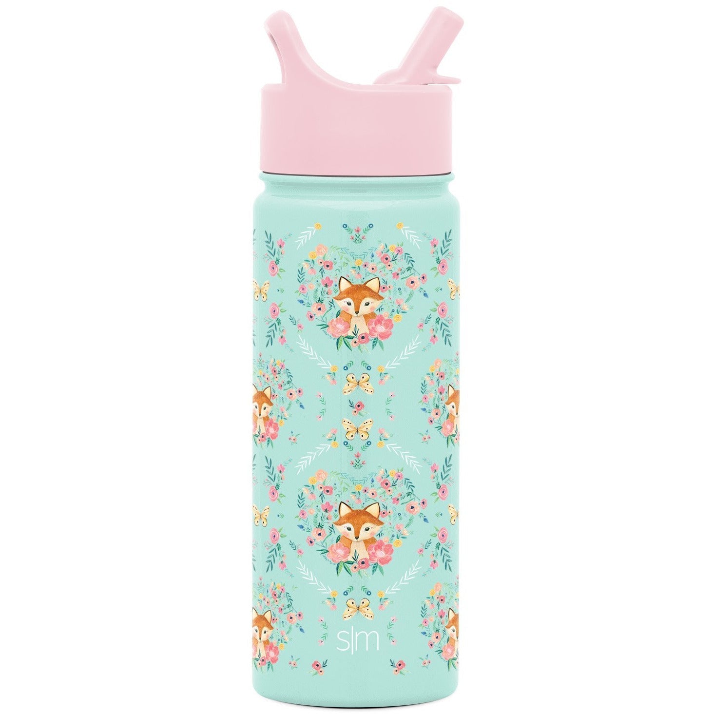 Summit Kids Water Bottle with Straw Lid - BPA Free, Leak Proof, Durable Stainless Steel Bottle for School, Sports & Outdoor Activities