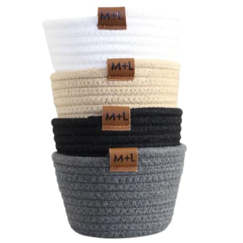 Colorful Woven Cube Storage Baskets - Decorative Organizer Bins for Home & Montessori Toys | Perfect for Nursery, Playroom & Closet Organization (Basic Set)