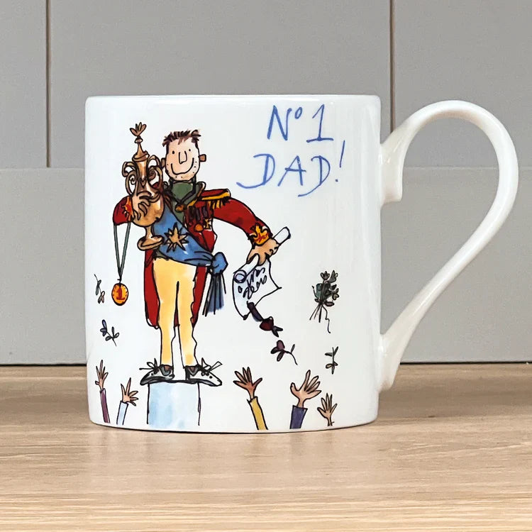 Best No.1 Dad Coffee Mug - 300ml Insulated Ceramic Cup for Father's Day Gift, Office, Home & Travel Use