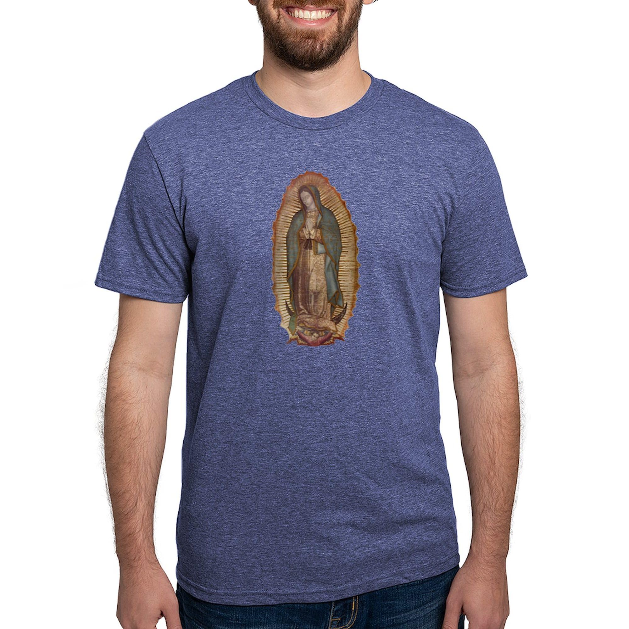 Our Lady of Guadalupe T-Shirt for Men - Premium Tri-Blend Comfort Fit Tee - Perfect for Religious Events, Church Gatherings & Casual Wear
